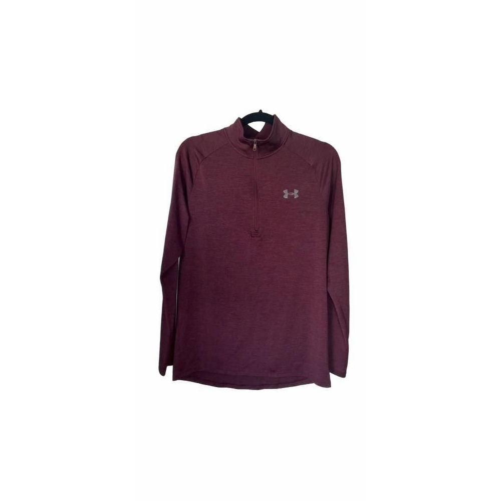 Under Armour Tech Twist Half Zip Pullover Maroon Size Small_114